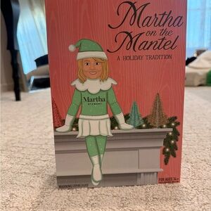 Martha Stewart Holiday Decor - Green and White Martha on the Mantel